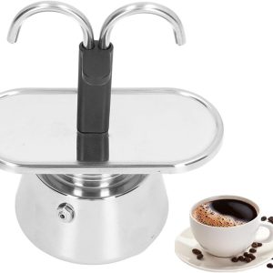 Dailygoods - Roestvrijstalen Moka Pot voor 2 Kopjes - Italiaanse Espressomachine