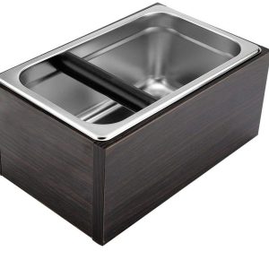 Dailygoody - Kaffee-Klopfschachtel - Espresso-Klopfbox - Compact en sterk - Roestvrij staal - Afvalcontainer voor gemalen koffie - Geschikt voor koffi.