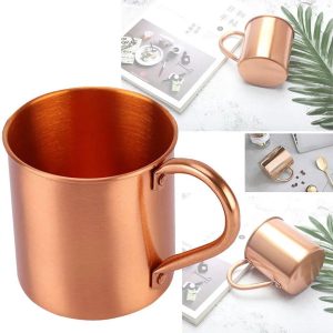 Dit koperen drinkglas van 473 ml (16 ounce) is Geschikt voor het serveren van gekoeld bier, ijskoffie en ijs.