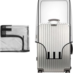 Doorzichtige PVC reiskofferhoes, transparante bagagehoes voor koffer, doorzichtige PVC waterdichte kofferhoes, kofferbeschermer, herbruikbare stofdichte bagagehoes beschermer, Transparant, 70