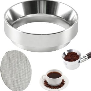 Dosing ring en zeefdrager voor 51 mm espresso, aluminium maatbeker, koffiefilter accessoires