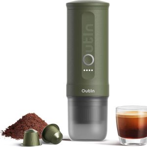 Draagbare Elektrische Espressomachine - Mini Koffiezetapparaat voor Auto en Kamperen - 20 Bar Druk en Snelle Verwarming