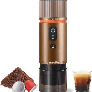 Draagbare Espresso Koffiezetapparaat - Elektrische Auto Espressomachine - Capsule Koffiezetter met Oplaadbare Batterij - Geschikt voor Kamperen