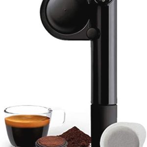 Draagbare handmatige espressomachine voor ESE-pads en gemalen koffie