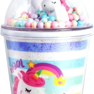 Drinkbeker met Rietje en Deksel,Forreen Waterfles Herbruikbaar Pailletten Dubbellaags Creatief Schattig Eenhoornontwerp Strobeker voor Vruchtensap Smoothie Sap Koffie Ijskoffie,380ml (Kleur)