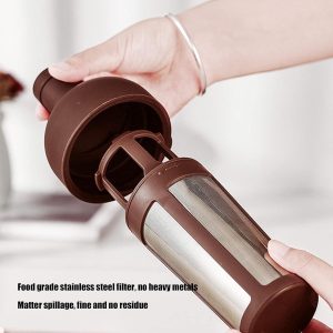 Dubbellaags Glazen Cold Brew Koffiezetapparaat 1000 Ml - Roestvrij Stalen Filter - Accessoires voor Koude Ijskoffie .