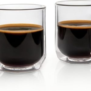 Dubbelwandige Glazen Koffiemokken voor AeroPress - 350 ml, Set van 2