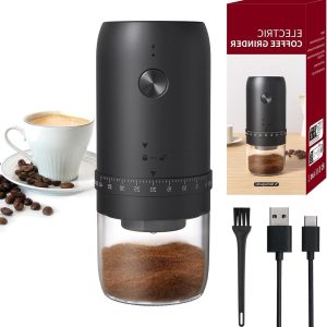 Elektrische Koffiemolen - Bonenmaler - Verse Koffie - 40 maalstanden - Compact formaat - Zwart