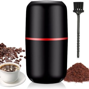 Elektrische Molen - Koffie Specerijen - Vers Malen - Roestvrij Staal - 125g Capaciteit - Zwart