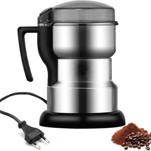 Elektrische koffiemolen 200 W - roestvrijstalen messen - afneembare container - SnelShoppen