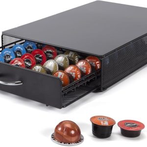 Espresso capsulehouder met lades - Koffiecup organizer - Opbergdoos voor Nespresso, Lavazza en Caffitaly capsules.