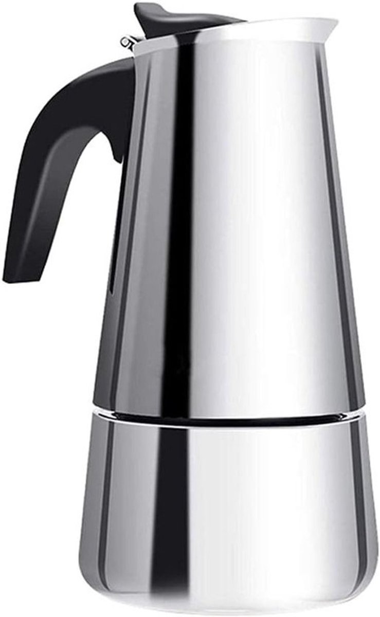 Espresso-koffiezetter voor 4, 6 en 9 kopjes - Roestvrijstalen percolator voor mokakoffie - Geschikt voor gas en inductie