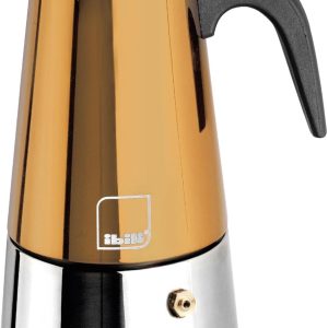 Espressomachine, 6 kopjes, 280 ml, roestvrij staal, geschikt voor inductie