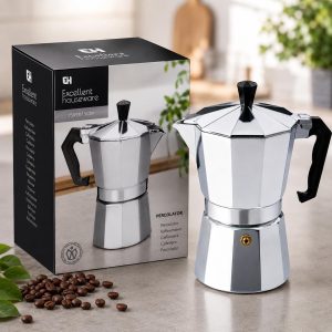 Espressomachine - Aluminium Mokkakan voor 6 Kopjes Espresso - 330 ml