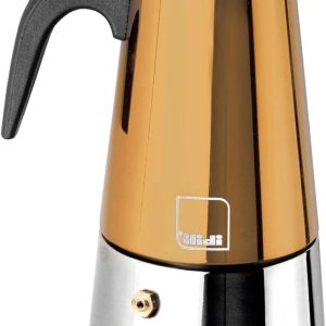Espressomachine - Koffiezetapparaat - Italiaanse Koffie - Voor Inductie - 6 Kopjes - Koper
