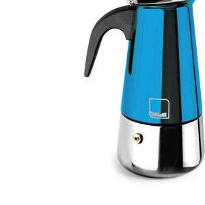 Espressomachine - Koffiezetter - Italiaanse Koffie - Roestvrij Staal - 2 Kopjes 100ml - Blauw