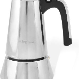 Espressomachine - Moka pot - Koffie Zetten - Inductie Geschikt - 6 Kopjes - Zilver Zwart