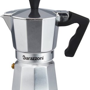 Espressomachine van aluminium, 2 kopjes, 2 kopjes, grijs