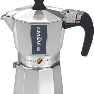 Espressomachine voor 1 kopje, aluminium, gemaakt in Italië