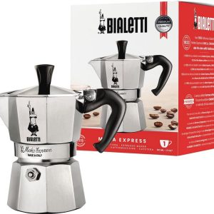 Espressomachine voor 1 kopje van Aluminium - Italiaans Design
