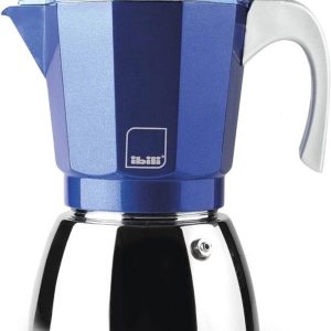 Espressomachine voor 6 Kopjes van Gegoten Aluminium en Roestvrij Staal