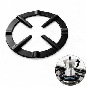 Gaspit verkleiner - Warmte Diffuser Houder Moka Pot - Rond - 13.3 cm - Perfect voor percolator - Vlamverdeler - Fornuis - Gasrek Koffiestandaard