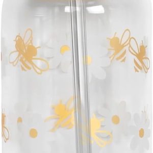 Glazen Beker Set met Deksel en Rietje - 550ml - Ijskoffie, Latte, Thee en Sap Glas