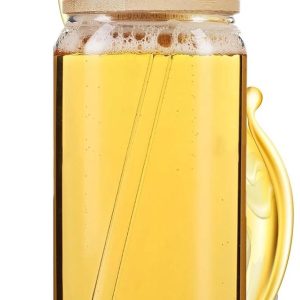 Glazen Tumbler - Drinkglas Herbruikbaar - IJskoffie Genieten - Condensvrij Buitenoppervlak - 473 ml - Doorzichtig