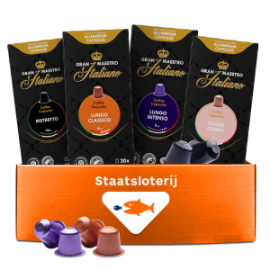Gran Maestro Italiano Ontdekkingspakket - 80 premium koffiecups