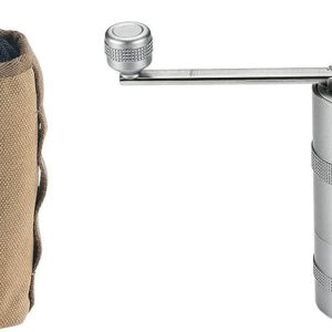 Hand Koffiemolen - Koffiemolen RVS - Verse Koffie Malen - 12 Maalstanden - Vouwbaar Ontwerp - Zilver