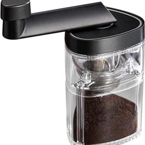 Handgemaakte Koffiemolen - Camping Molen - Thuis Koffie Zetten - Dubbele Lager Systeem - 15 x 7 cm - Zwart