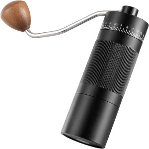 Handmatige Koffiemolen - Koffiebonenmaler Draagbaar - Verse Koffie Zetten - 55 Maalinstellingen - 22 g Capaciteit - Zwart