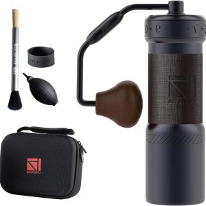Handmatige Koffiemolen - Koffiebonenmaler - Verse Koffie Zetten - Externe Instelling - 35-40g Capaciteit - Zwart
