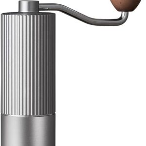 Handmatige Koffiemolen, Verstelbare Hand Espressomolen Met Massief Houten Handvat Rvs Conische Burr Machine voor Franse Pers Moka Pot
