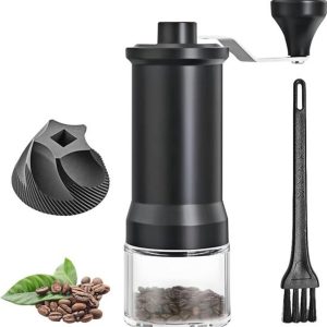 Handmatige Koffiemolen - Voordelige Roestvrij Stalen Kegel Molen voor Thuis en Onderweg