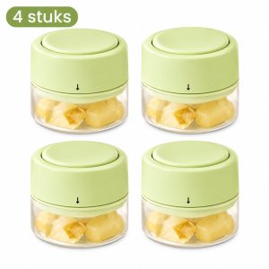 IJsblokjesvorm, stapelbaar, gemakkelijk uit de vorm te drukken | Mini-ijsblokjesmachine voor vriezer en koelkast, ijskoffie, cocktails, whisky en - 4 tuks