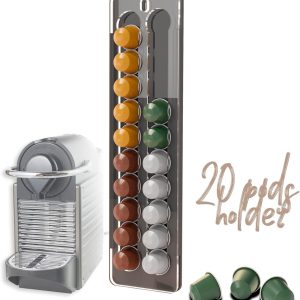 Ibenzoa® Multifunctionele Koffiecapsule Organizer met Schuifstructuur - Geschikt voor Nespresso Original Capsules