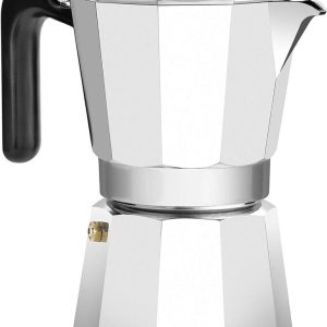 Inductie Koffiezetapparaat - Percolator Moka - Koffie Zetten - Volledig Inductie Systeem - 6 Kopjes - Zilver