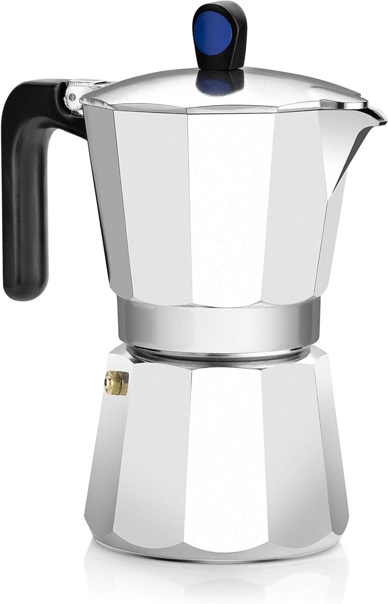 Inductie Koffiezetapparaat - Percolator Moka - Koffie Zetten - Volledig Inductie Systeem - 6 Kopjes - Zilver