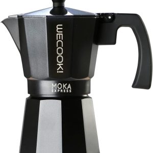 Italiaans Aluminium Espresso Koffiezetapparaat, 3 Kopjes, Siliconen Afdichting, Veiligheidsventiel, Keramisch, Gas, Elektrisch