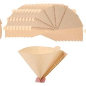 Jojofuny 3 Sets Stapelbare Koffiefilterhouders Voor Espressomachines Filterpapier Kegelvormige Koffiefilters Eenmalig Gebruik Eenvoudig Op Te Bergen 100 Stuks * 3