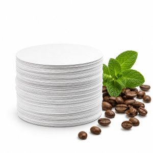 Kaiyaya - Koffiefilters - 400 stuks (4 sets van 100) 60 mm rond - voor maat 6 en Aeropress - wit en biologisch afbreekbaar