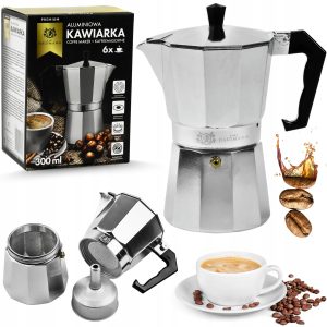 Karl Hausmann Aluminium Koffiezetter 300ml - 6 Kopjes - Gasfornuis