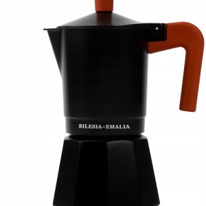Kawiarka Aluminiowa 300ml - 6 Filiżanek Espresso - Czarna
