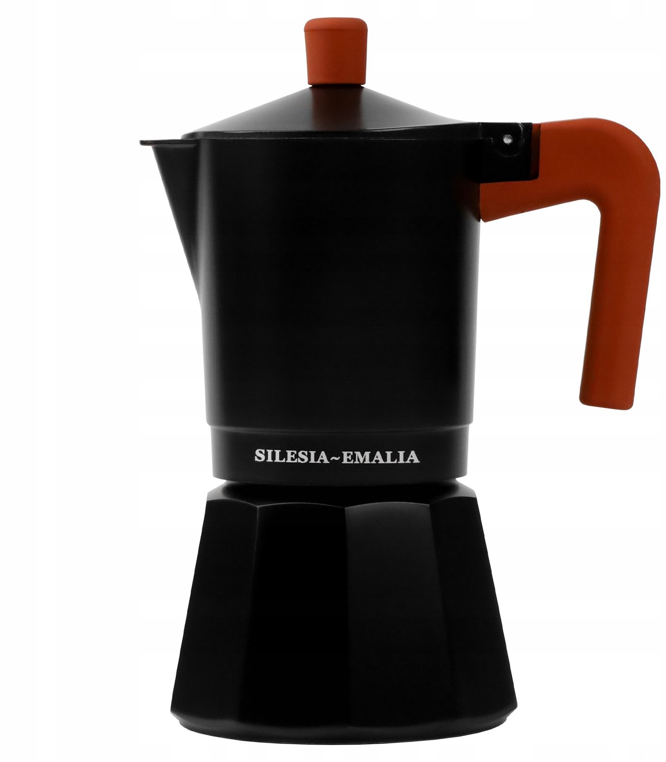 Kawiarka Aluminiowa 300ml - 6 Filiżanek Espresso - Czarna