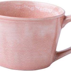 Keramische Mok - Koffiecup Theeglas - Dagelijks Gebruik - Oven-glazuur Proces - 350ml Inhoud - Roze