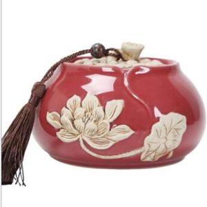 Keramische Theepot - Voorraadbus - Thee Bewaren - Traditionele Stijl - 1.0 Gram - Groen