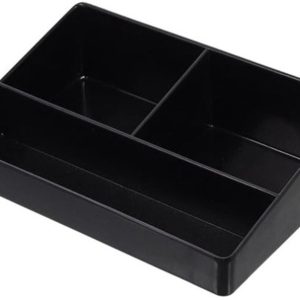 Keukenorganizer - Koffie en Thee Organizer - Koffiecups Houder - 2D x 15,5B x 2H cm - 3 Vakken - Zwart