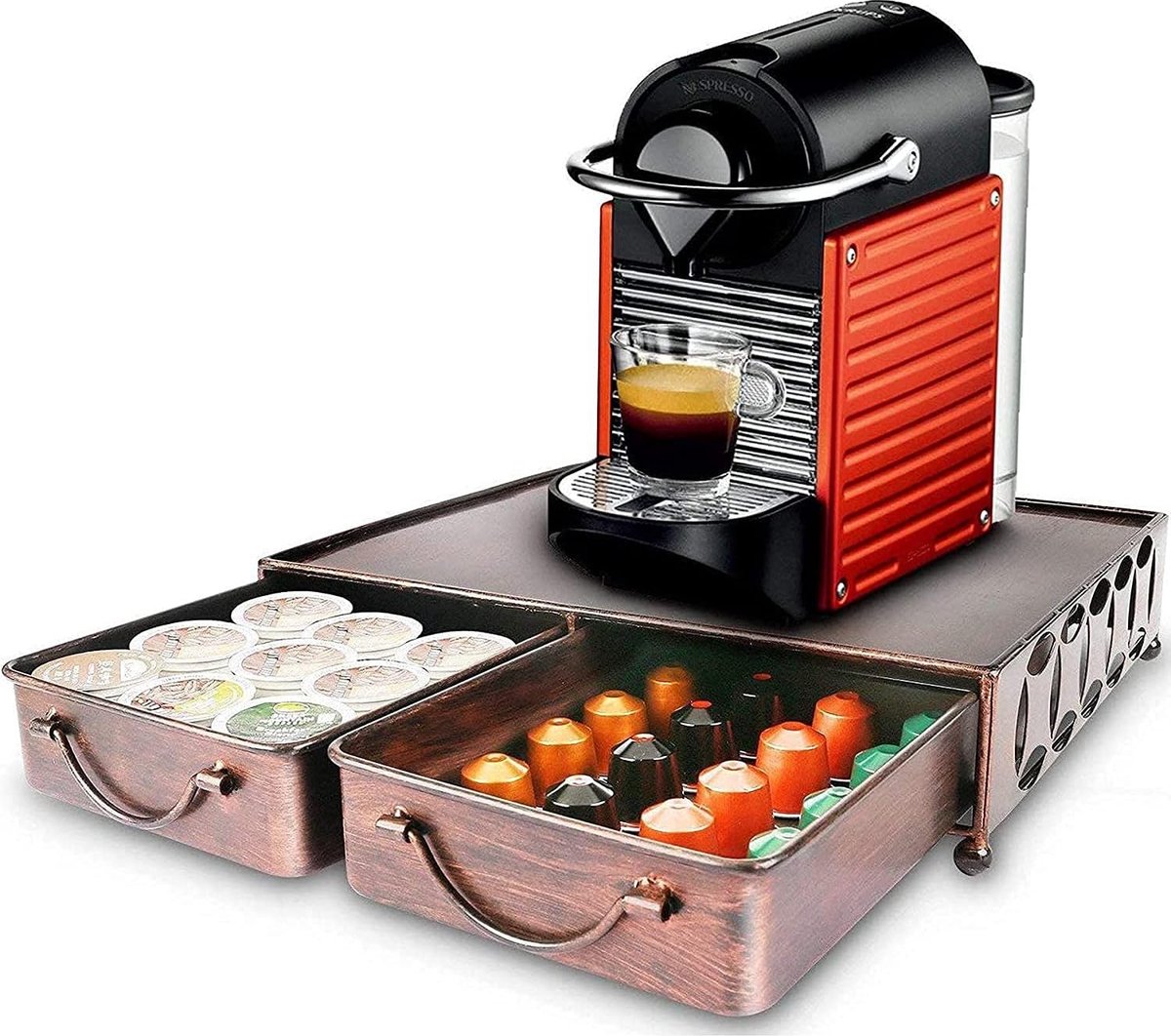 Koffie Capsulehouder - Koffiecapsule Opbergrek Capsule Opslag Houder Capsuledispenser Padhouder Capsulestandaard, Coffee Pod Holder Capsule Rack Keuken Kantoor