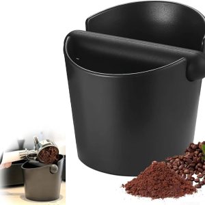 Koffie Knock Box - Espresso Knock Box - Uitneembare Plastic Slagstaf - Antislip Basis - 11,7 Cm Diameter Kunststof - 1 Stuk - Voor Thuis Barista En Espressomachine